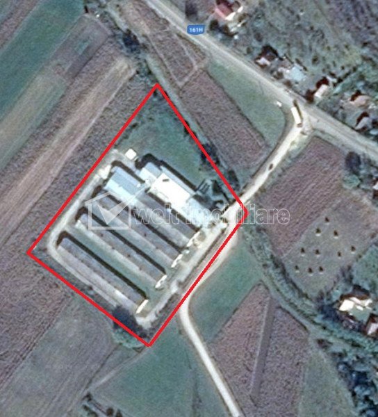 Teren industrial 10.800 mp, 4 Hale si corp administrativ, Suatu - Cluj