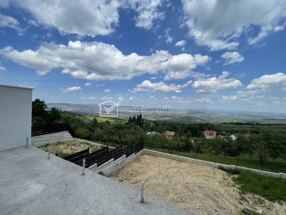 Casa individuala in Feleacu, view spre oras, acces privat,teren 500 mp
