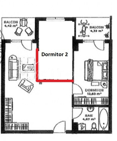 Apartament cu 3 camere, 56 mp, Soporului, etaj 6 din 7, garaj, expunere vestica