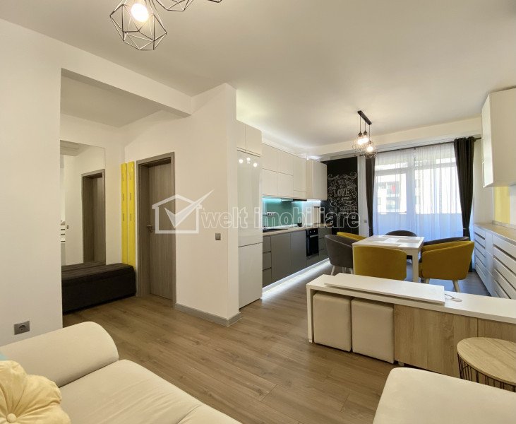 Apartament cu 3 camere, strada Soporului, mobilat lux, parcare subterana