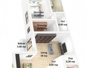 Apartament cu 3 camere, bloc nou, cartier Someseni