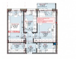 Appartement 2 chambres à vendre dans Floresti