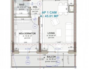 Appartement 2 chambres à vendre dans Floresti