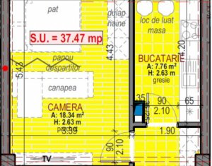 Apartament 1 camera strada Urusagului