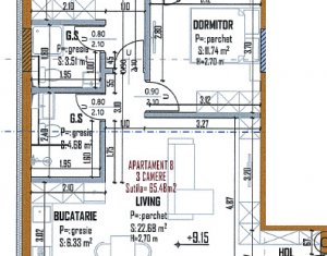 Lakás 3 szobák eladó on Cluj-napoca, Zóna Marasti