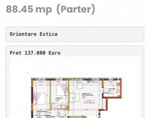 Appartement 3 chambres à vendre dans Floresti