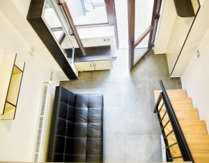 Apartament cu 1 camere, dispus pe 2 niveluri, finisat, mobilat si utilat !