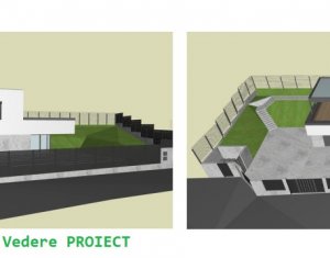 Proiect casa la rosu Baciu - 4 dormitoare, garaj, 3 terase, teren 681 mp